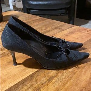 Gucci GG black authentic pumps